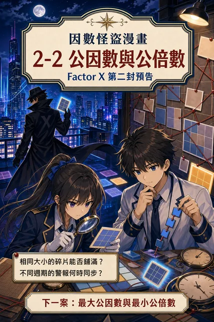 國中數學漫畫B122｜2-2 公因數與公倍數 封面